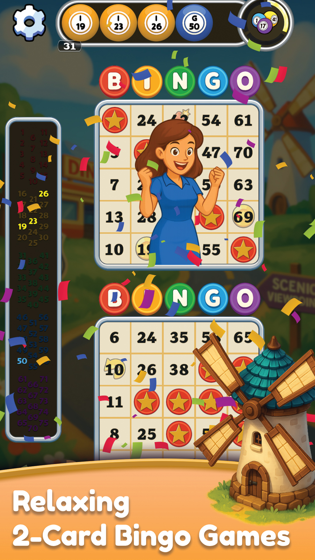 Bingo Games: Match 3 Road Trip gameplay screenshot